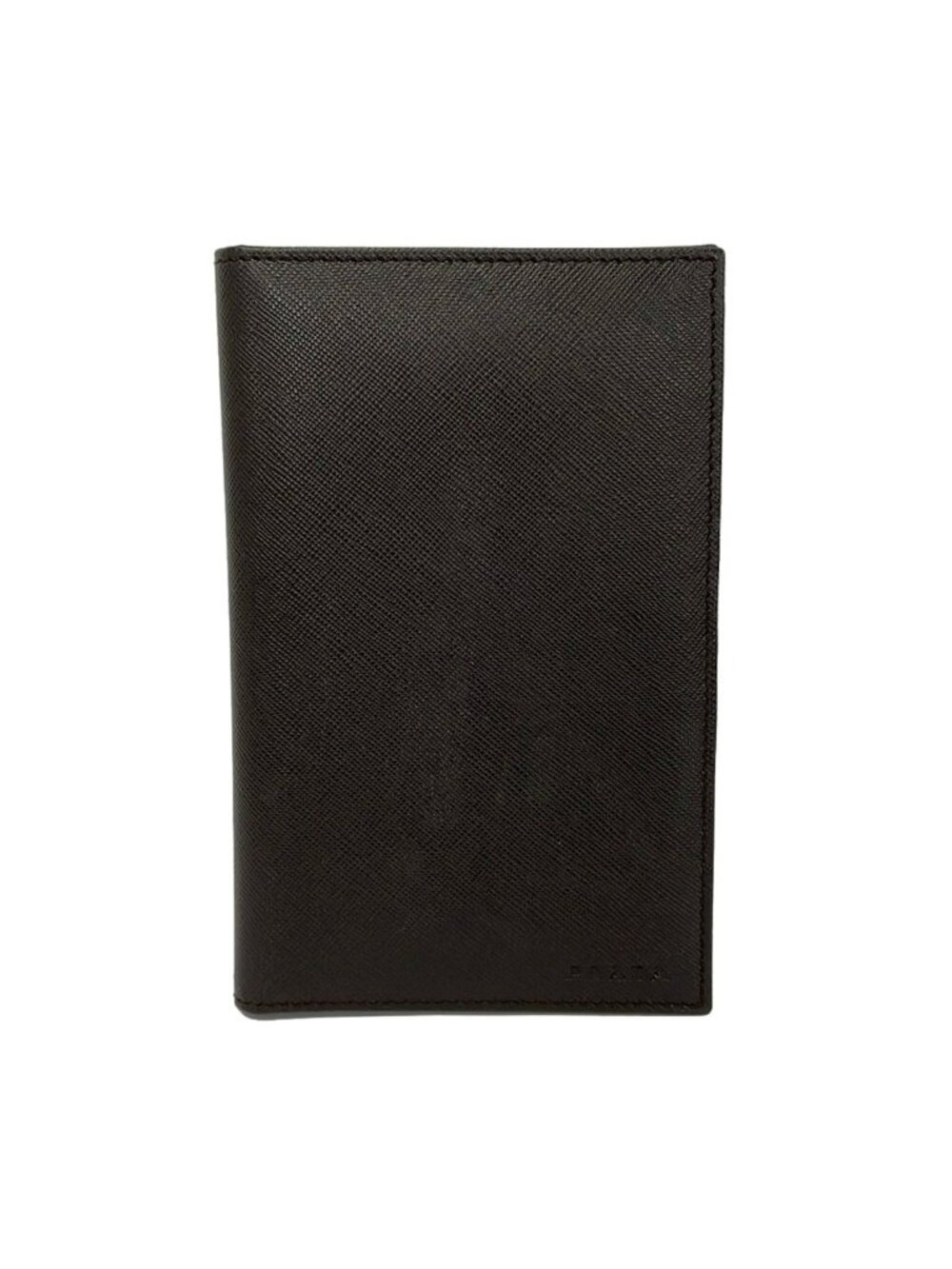 Prada Card Case Dark Brown Multi Leather